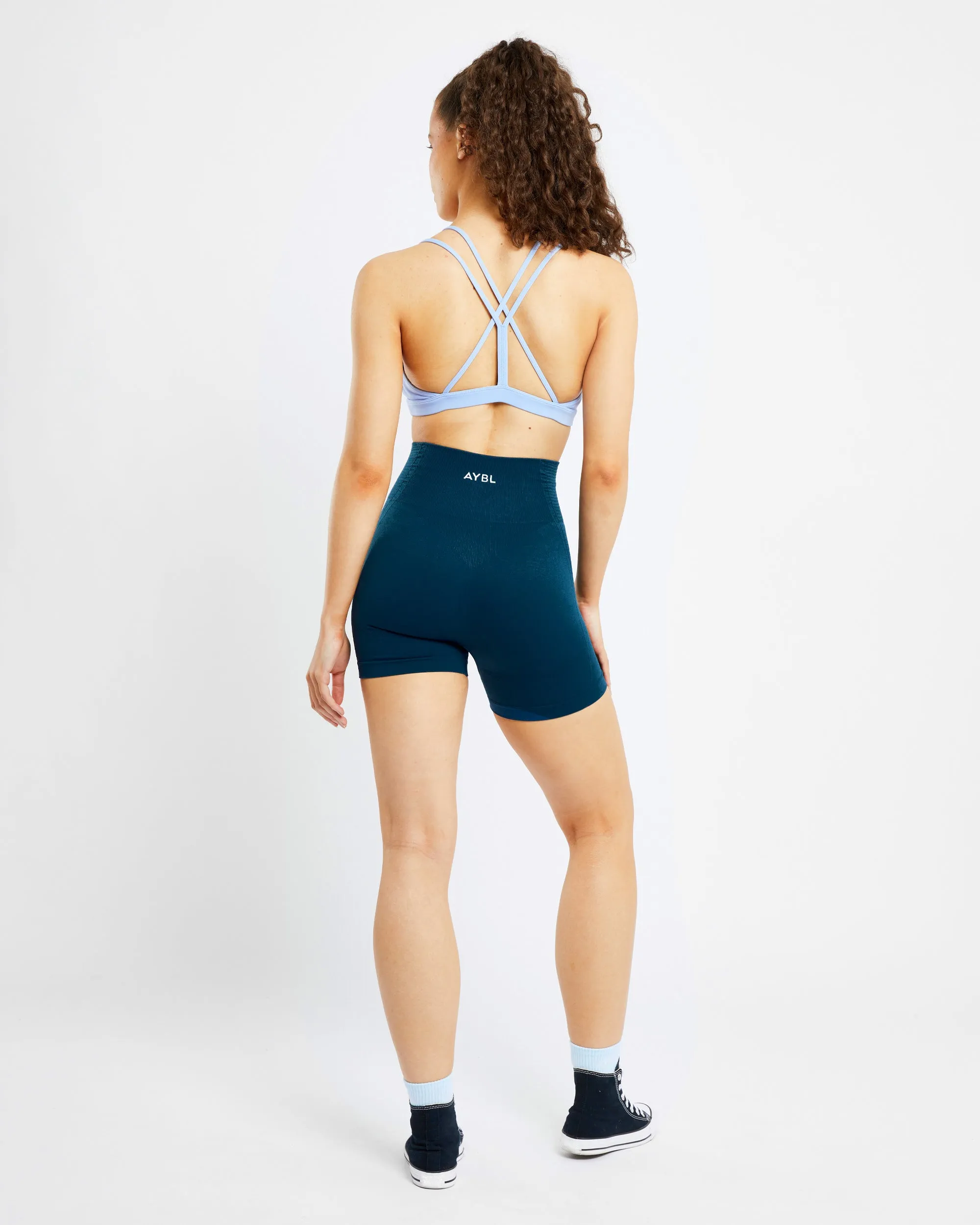 Essential Strappy Sports Bra - Powder Blue