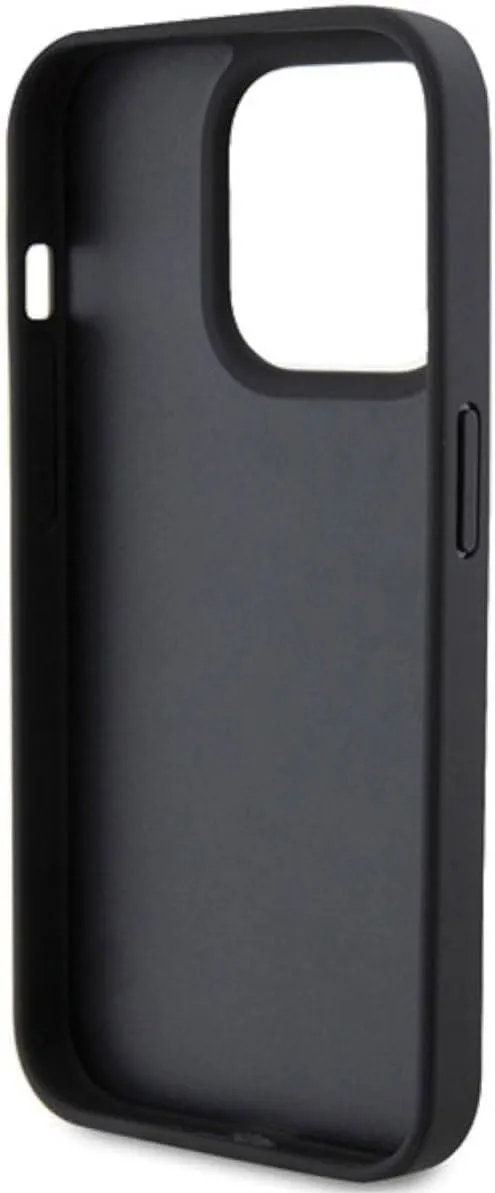 Ferrari Twist Metal Logo Case for iphone 15 Pro 6.1" Black - FEHCP15LPTWK