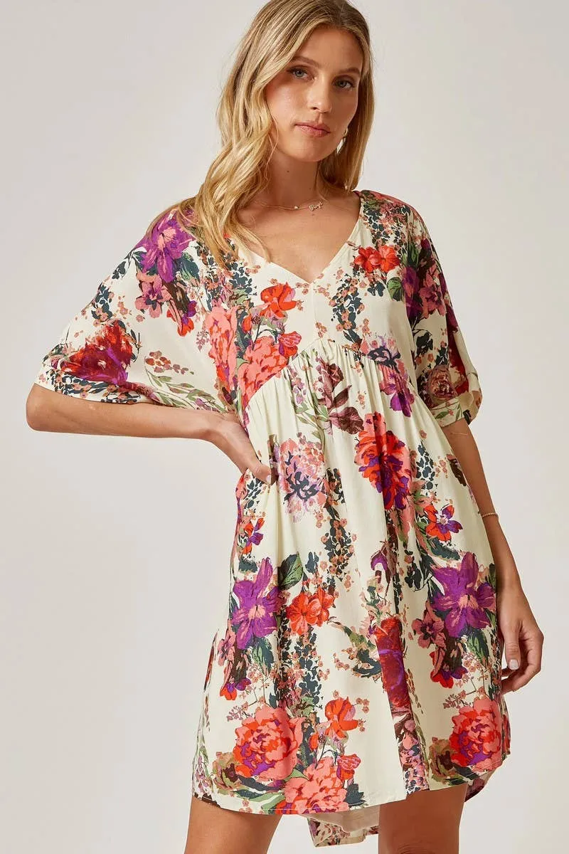 Floral Print Dress 8743-3P