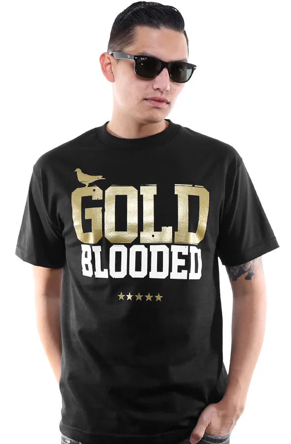 Gold Blooded (Men's Black/White/Gold Tee)