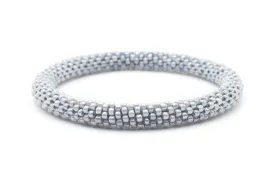 Gray Solid Bracelet - Extended 8"