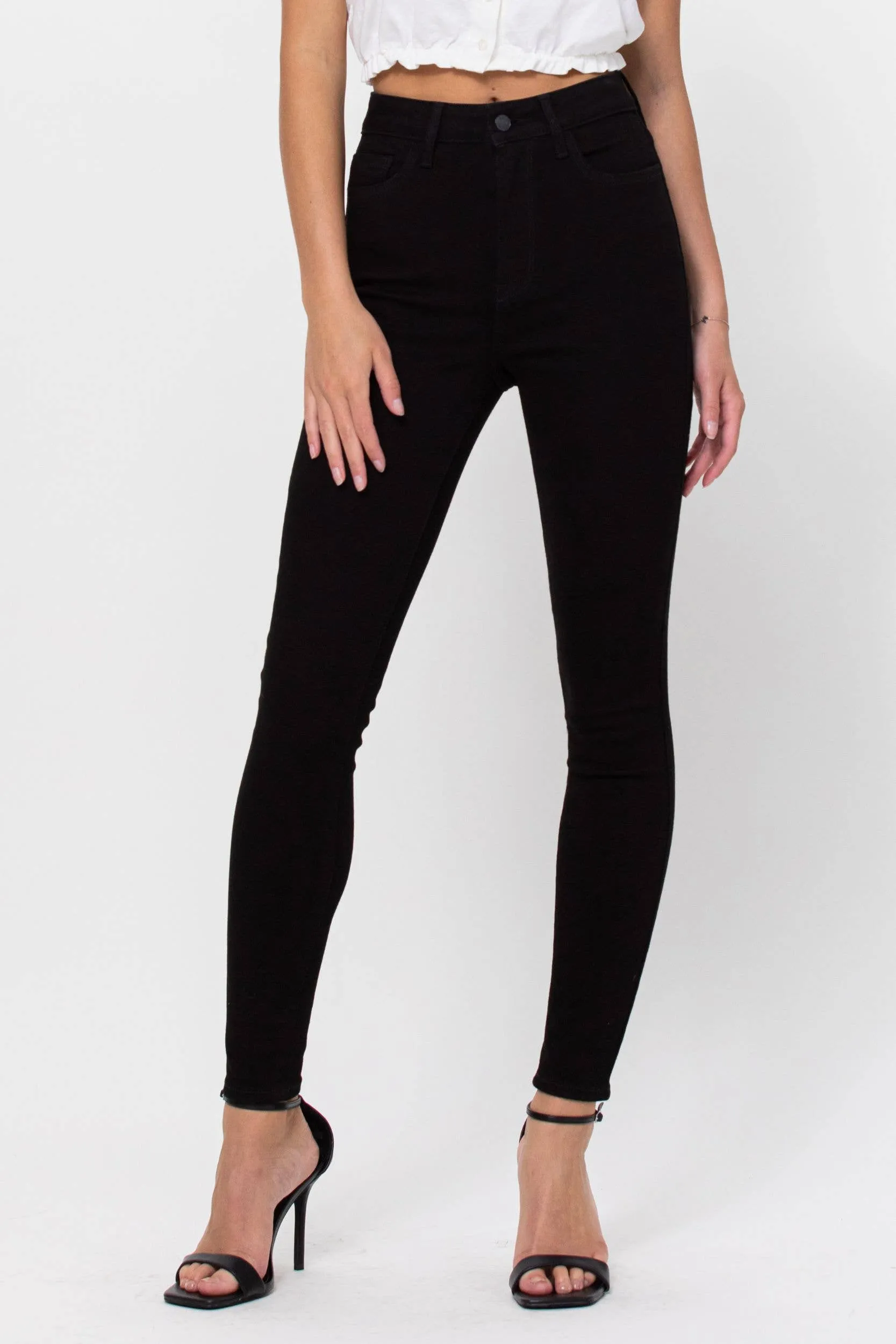 High Rise Ankle Skinny