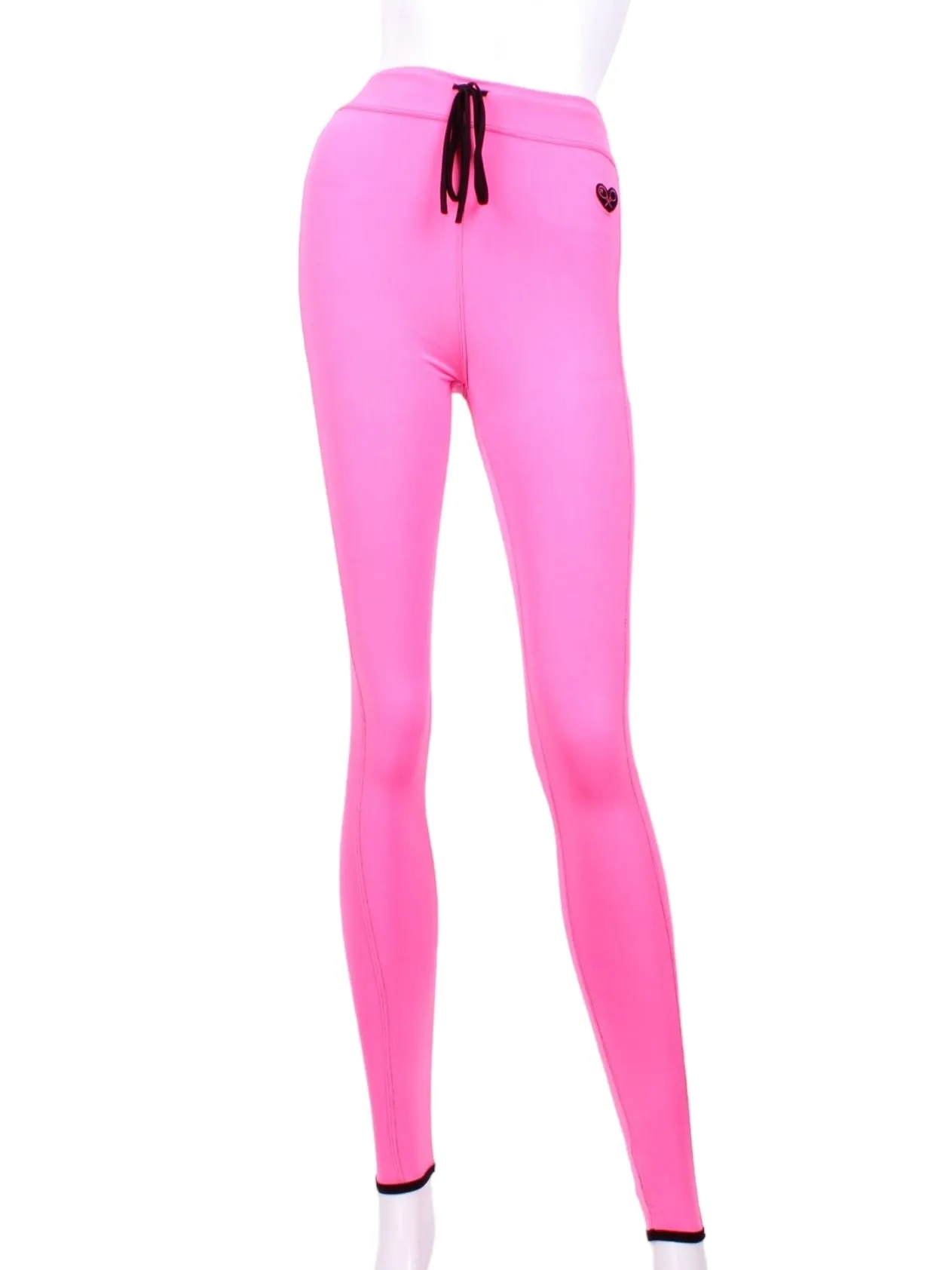 High Waisted Leg Lengthening Leggings Pink With Back Pocket