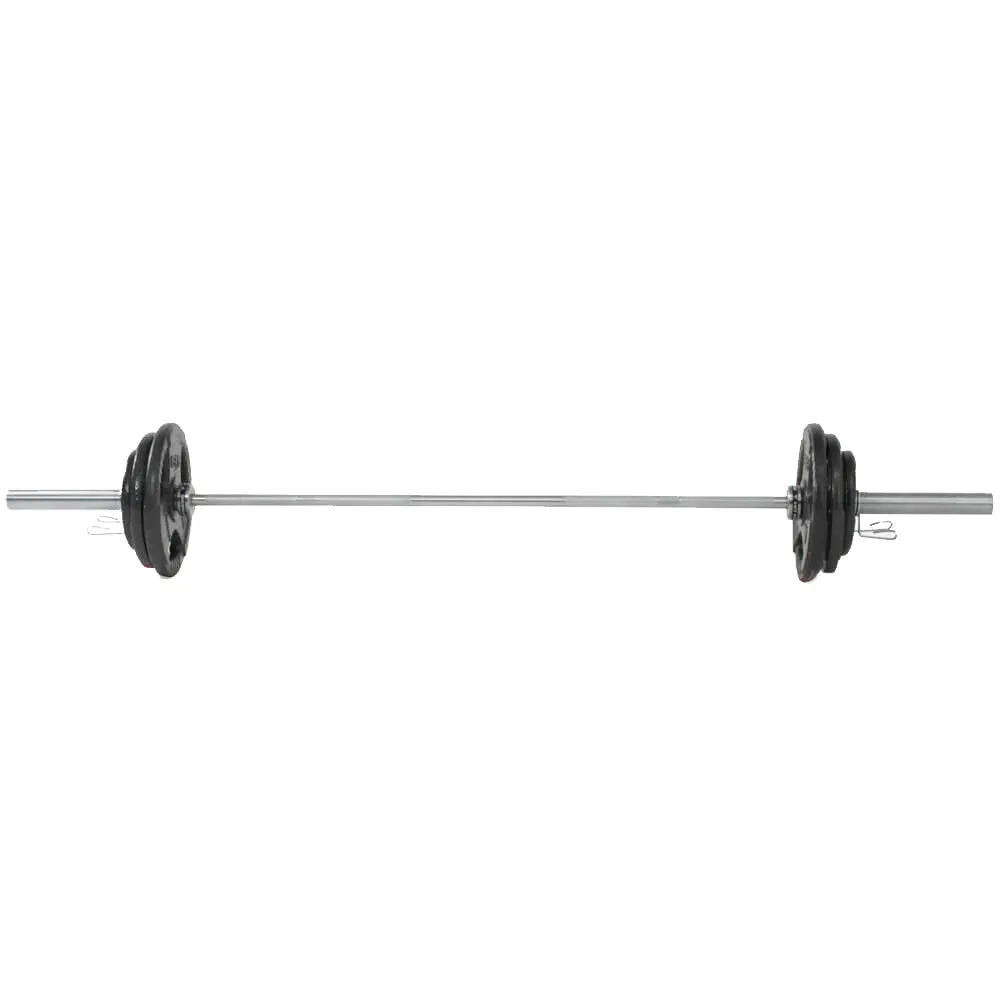 Hit Fitness 80kg Athletic Weight Set | Cast Iron Discs and Barbell