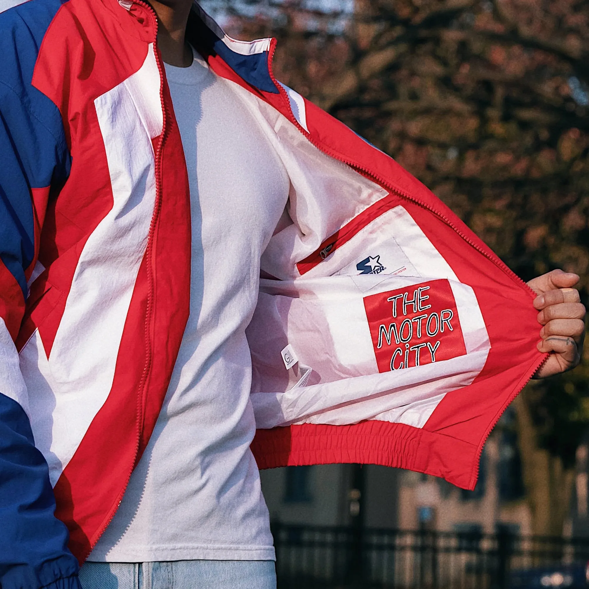 HOMAGE x Starter NBA Pistons Warmup Jacket