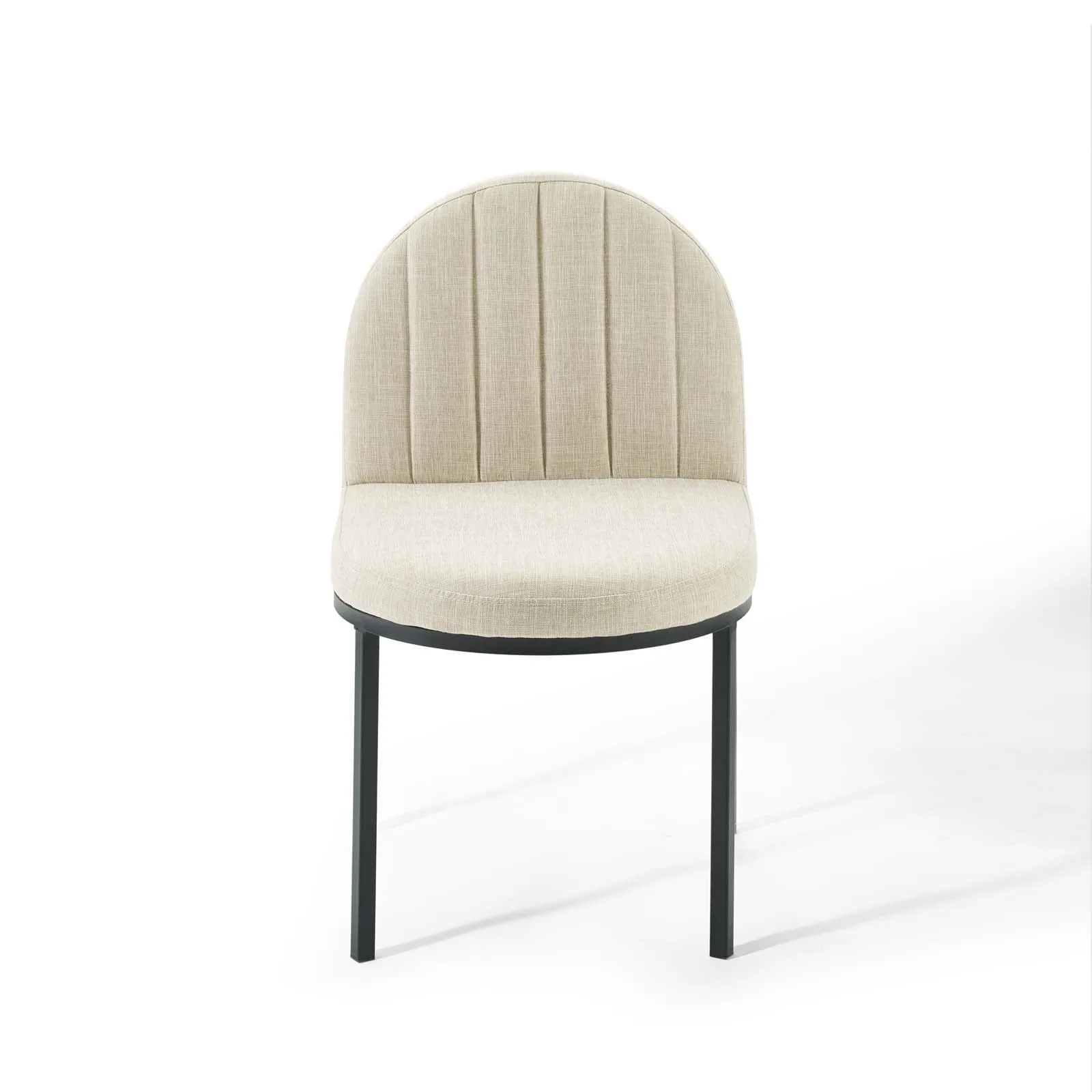 Isla Channel Tufted Upholstered Fabric Dining Side Chair