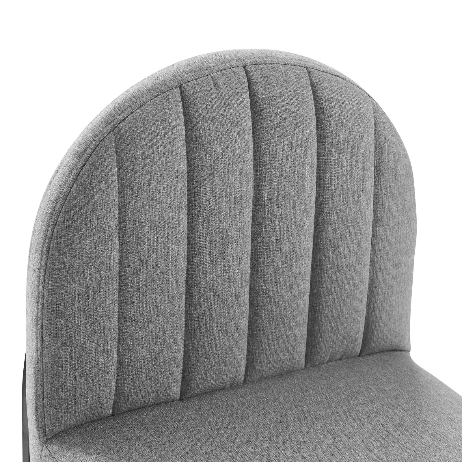 Isla Channel Tufted Upholstered Fabric Dining Side Chair