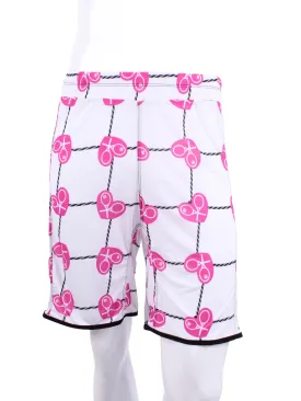 Limited Men’s Shorts Pink Hearts & Net