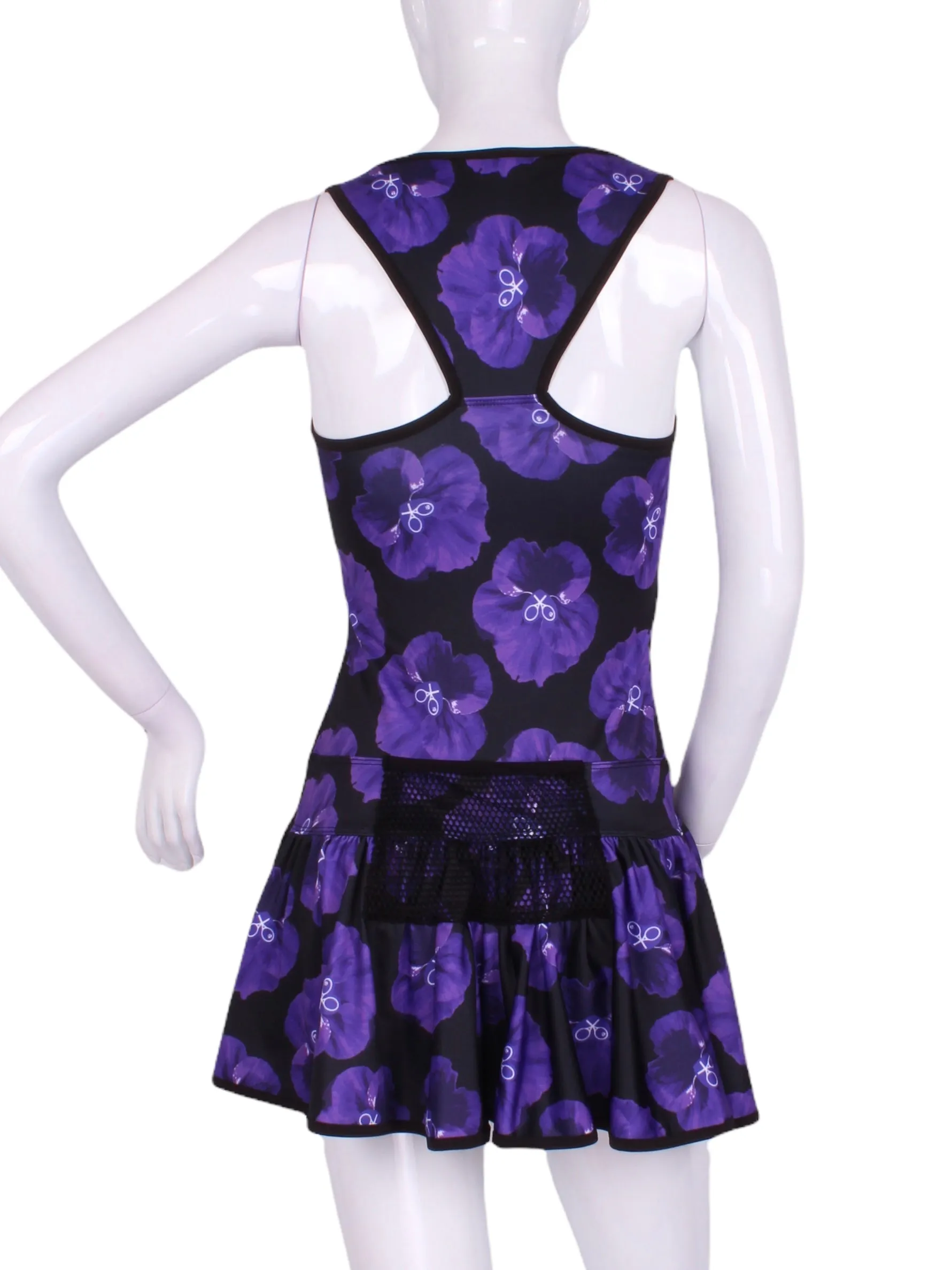 Limited Purple Pansy Sandra Dee Tennis Dress