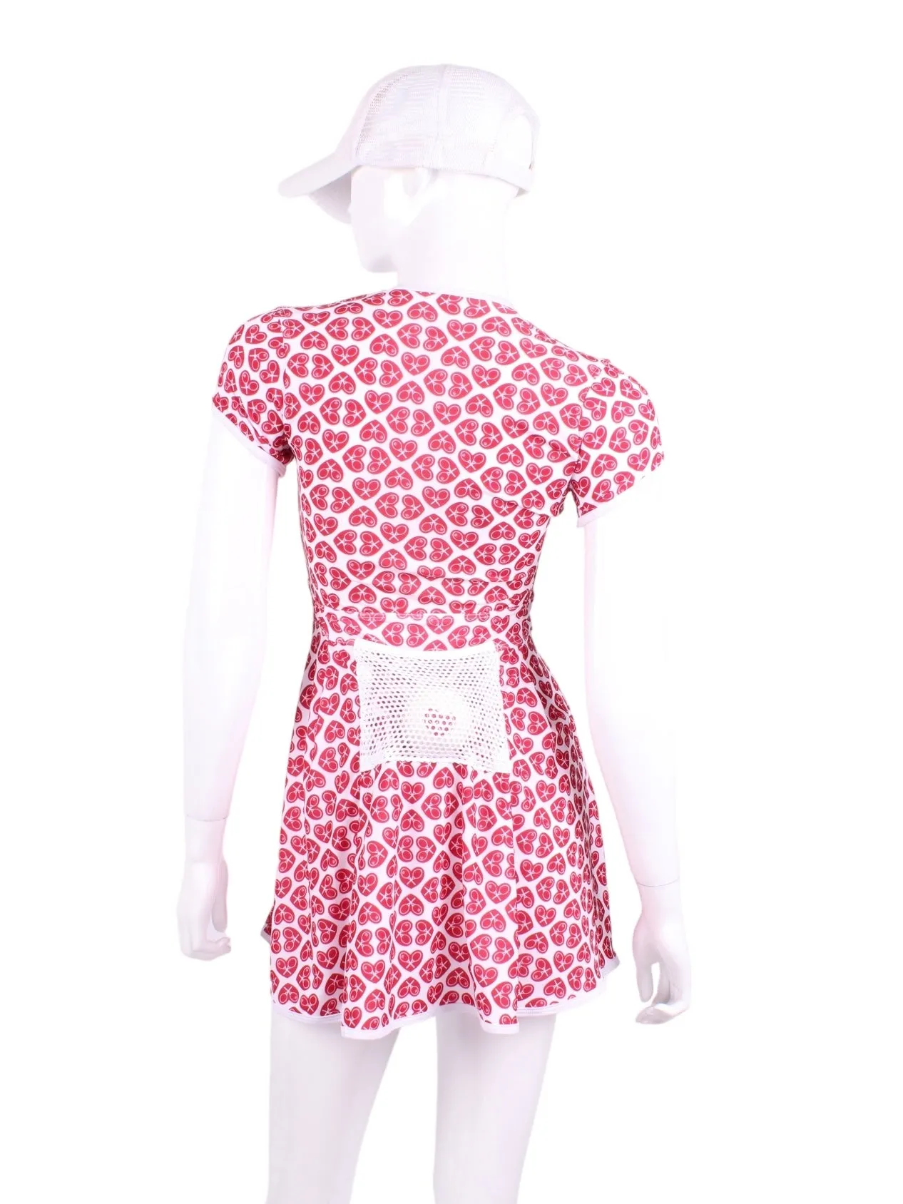 Limited The Adeline Court To Cocktail Dress NSEW Mini Hearts On White