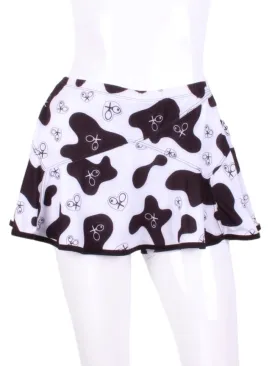 Limited Triangle Skirt Cow Print