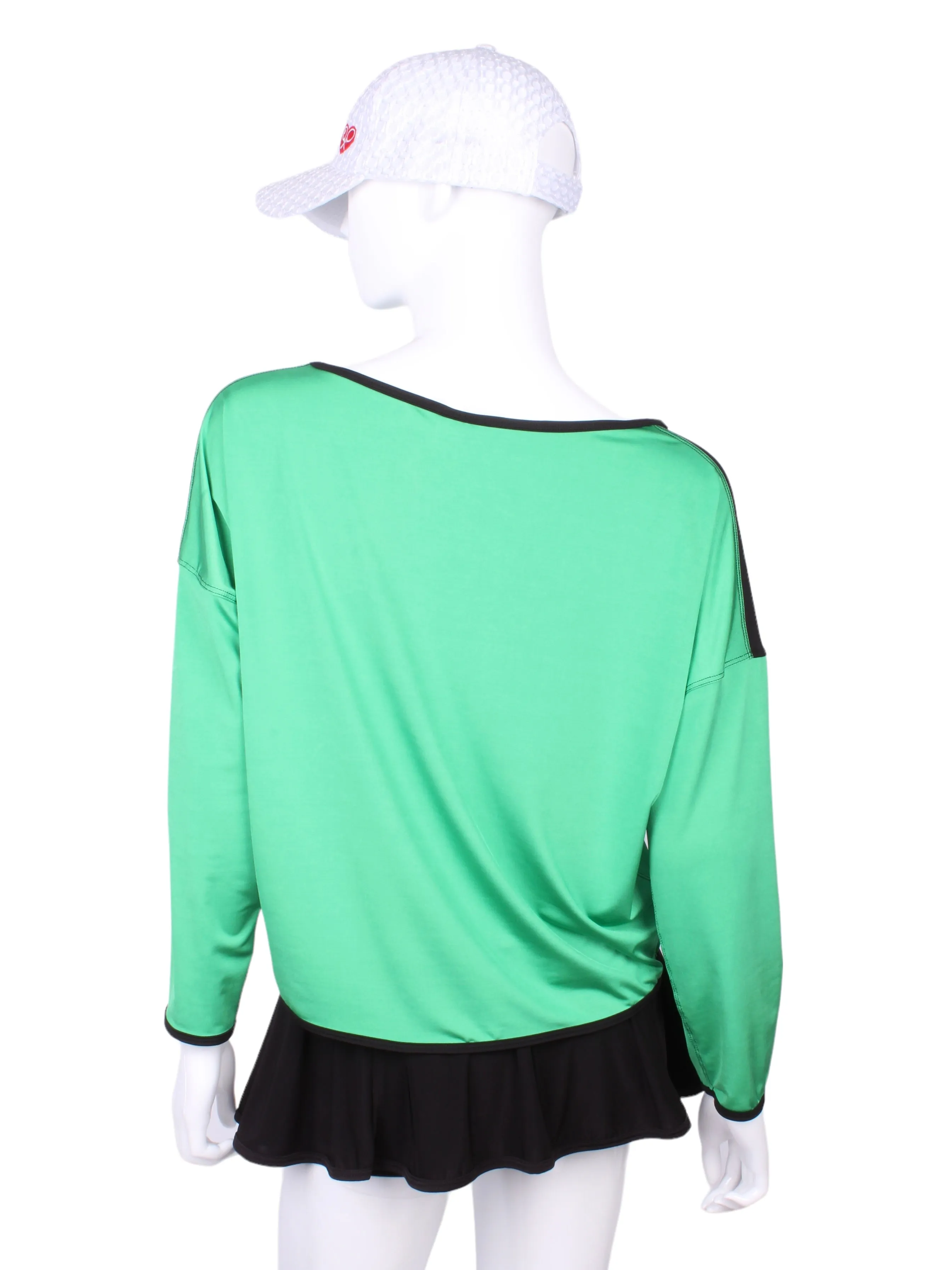 Long Sleeve Baggy Top Green