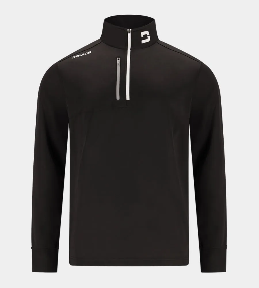 MEN'S ULTRA BLEND GOLF MIDLAYER 1/4 ZIP - BLACK