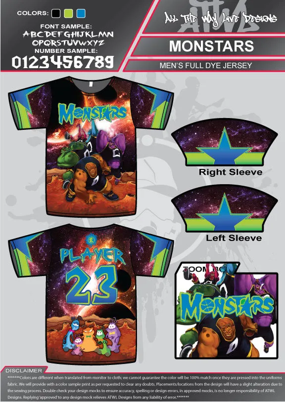 Monstars Full Dye Jersey