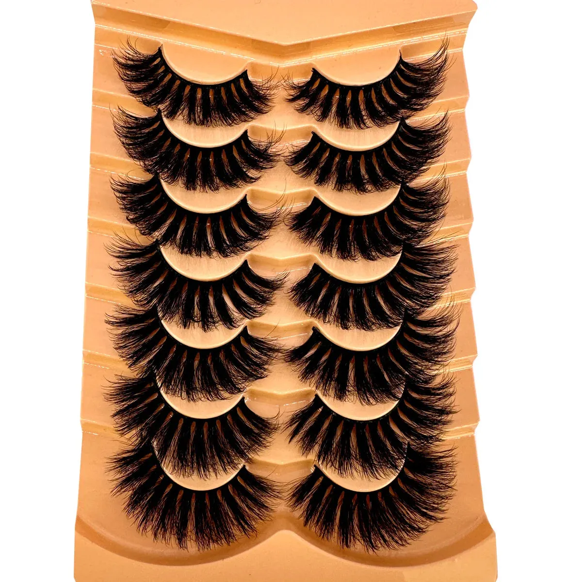 NEW 7pairs Fake Eyelashes Thick Long False Eyelashes Dramatic Lashes 3D Faux Mink Eyelashes Wholesale Full Strip Lashes Makeup