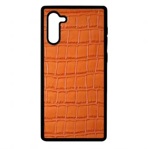 Orange Croc Galaxy Note 10 Case