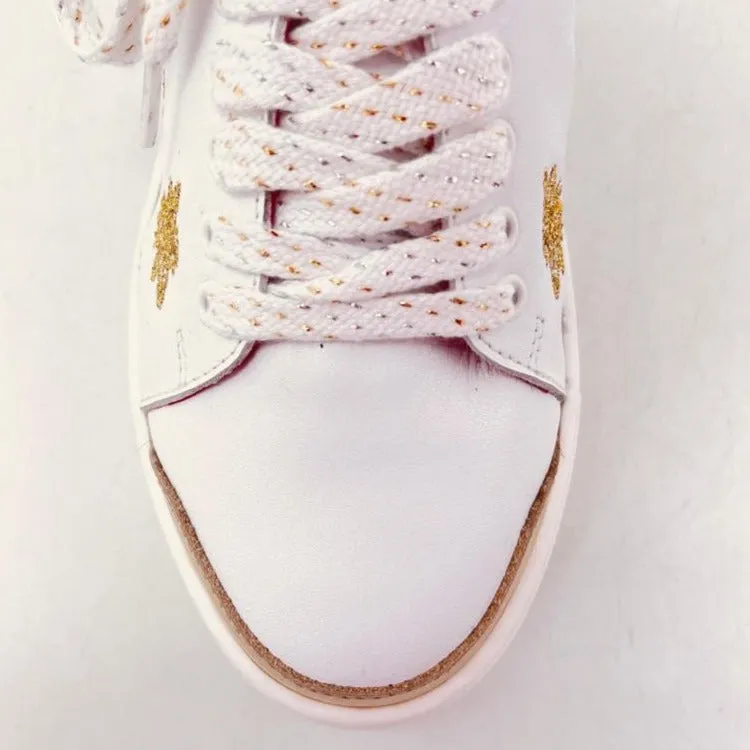 Platinum - White Gold Crown Bee sneaker