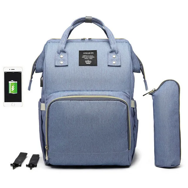 Premium Diaper Bag With USB d1