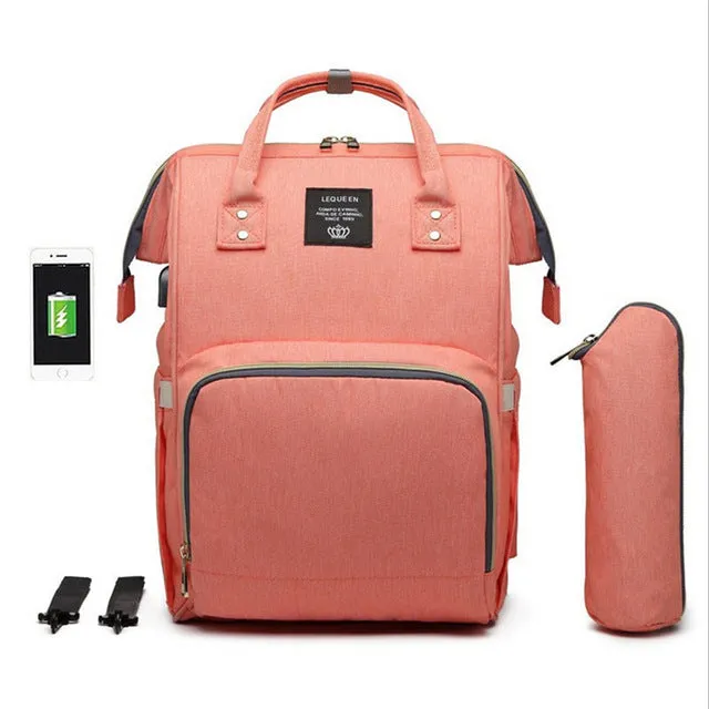 Premium Diaper Bag With USB d1