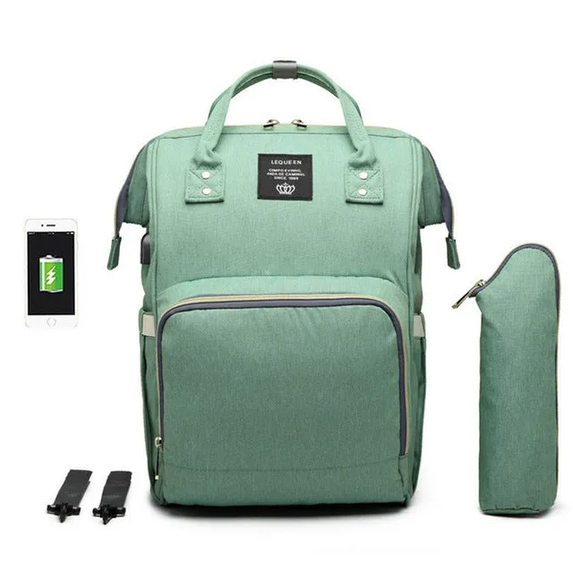 Premium Diaper Bag With USB d1