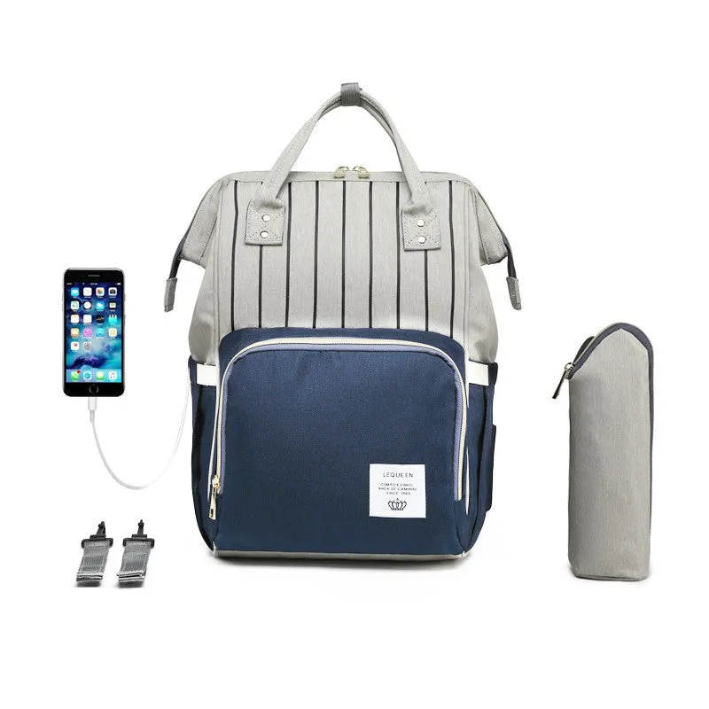 Premium Diaper Bag With USB d1