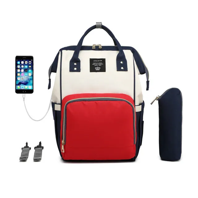 Premium Diaper Bag With USB d1