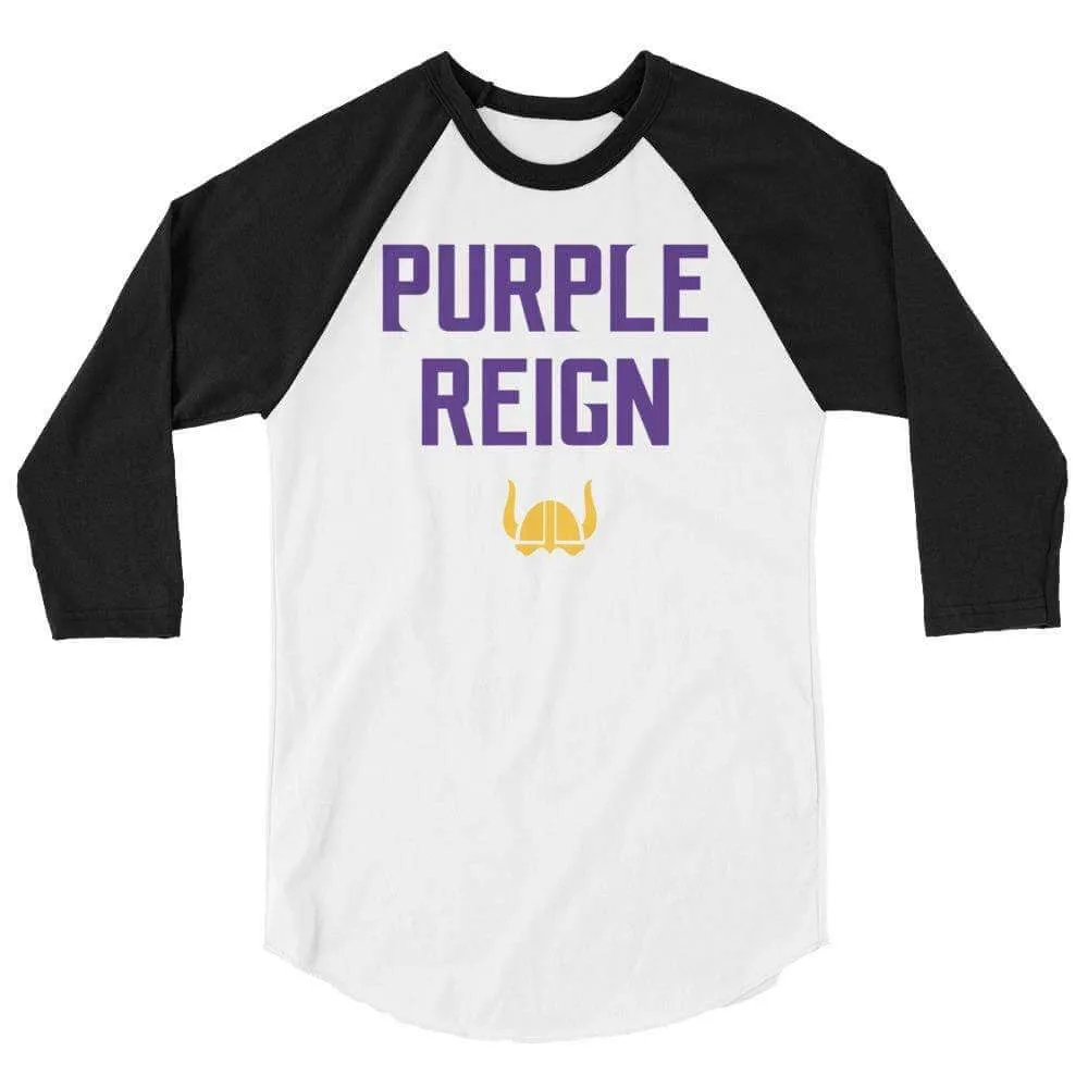 Purple Reign Minnesota Vikings Men's/Unisex Raglan