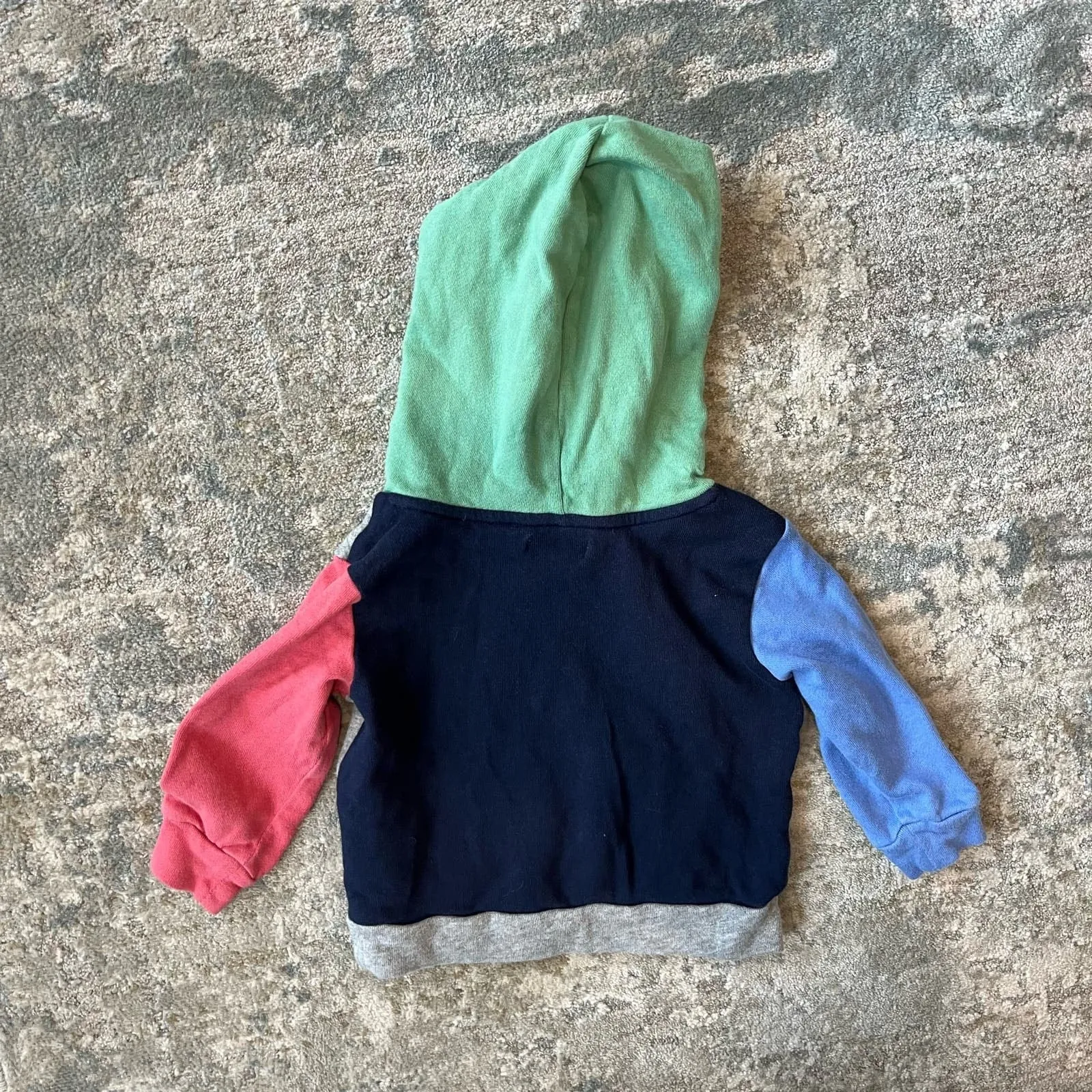 Ralph Lauren Color-Blocked Spa Terry Hoodie & Shorts Set 12 Months