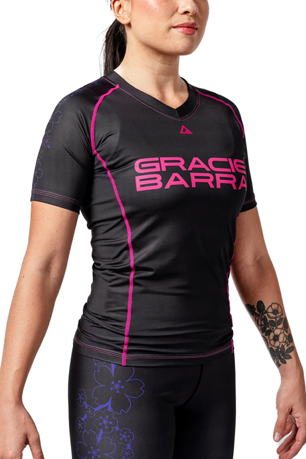 Rashguard GB Sakura M/C Feminina - Preta