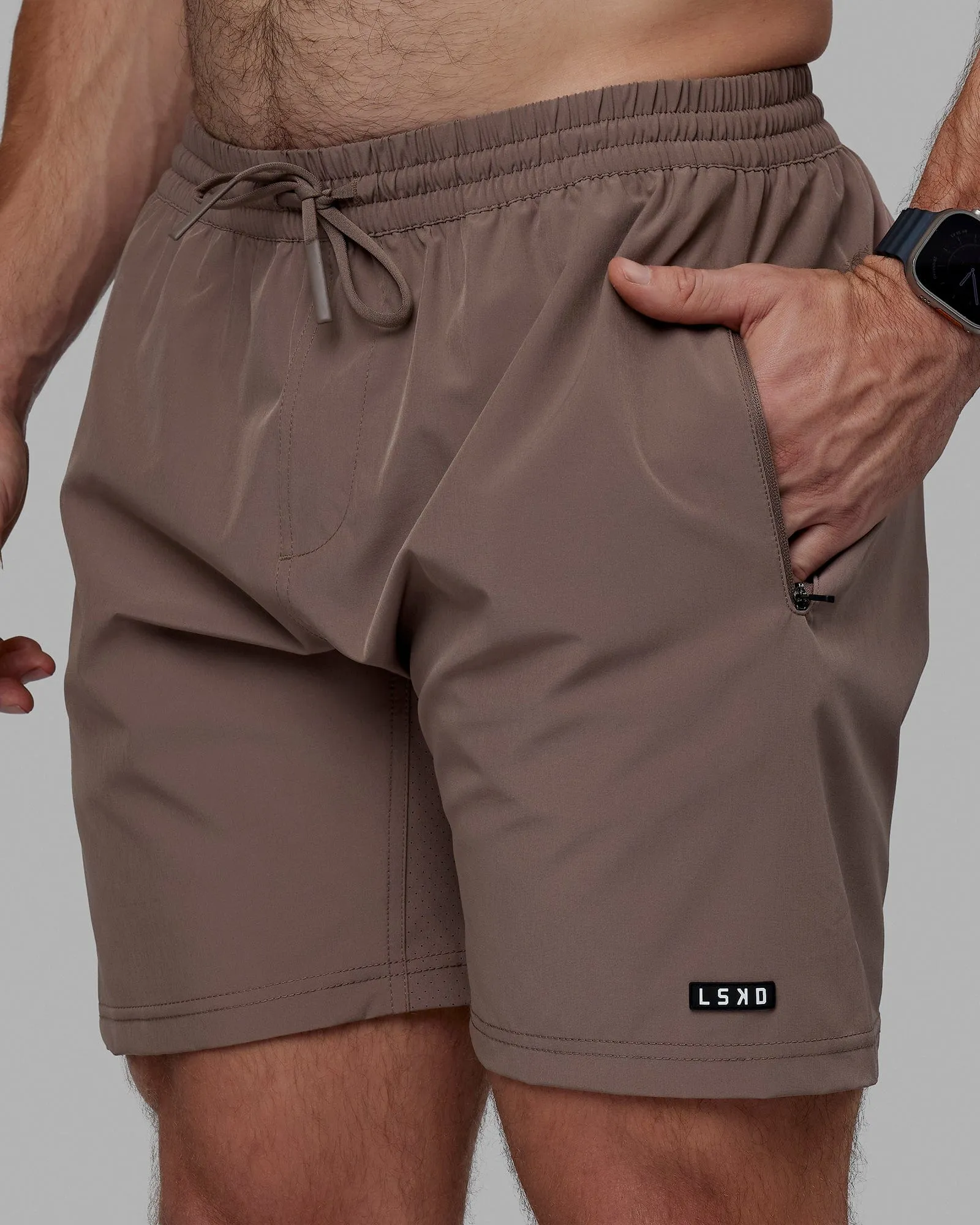 Rep 7" Performance Shorts - Deep Taupe