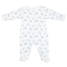 Running Horses Printed  Footie | Baby Boy