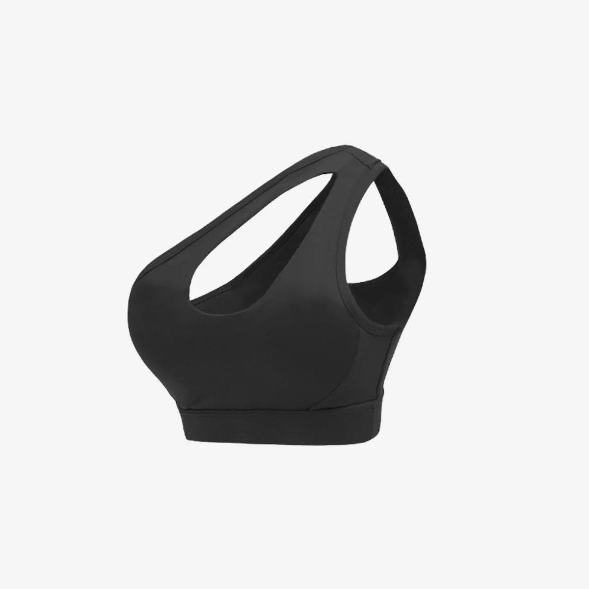 SALE - One Shoulder Front Cut Out Sports Bra