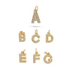 Small Diamond Letter Charms (A-Z)