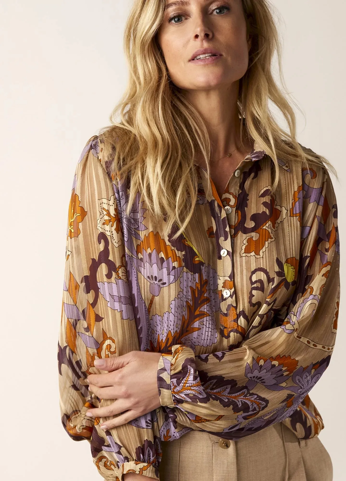 Summum Woman Printed Floral Shirt