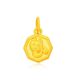 TAKA Jewellery 999 Pure Gold Pendant Dragon