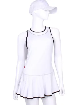 The Andrea Dress White Short