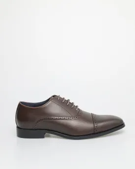 Tomaz F398 Men's Cap Toe Oxford (Coffee)