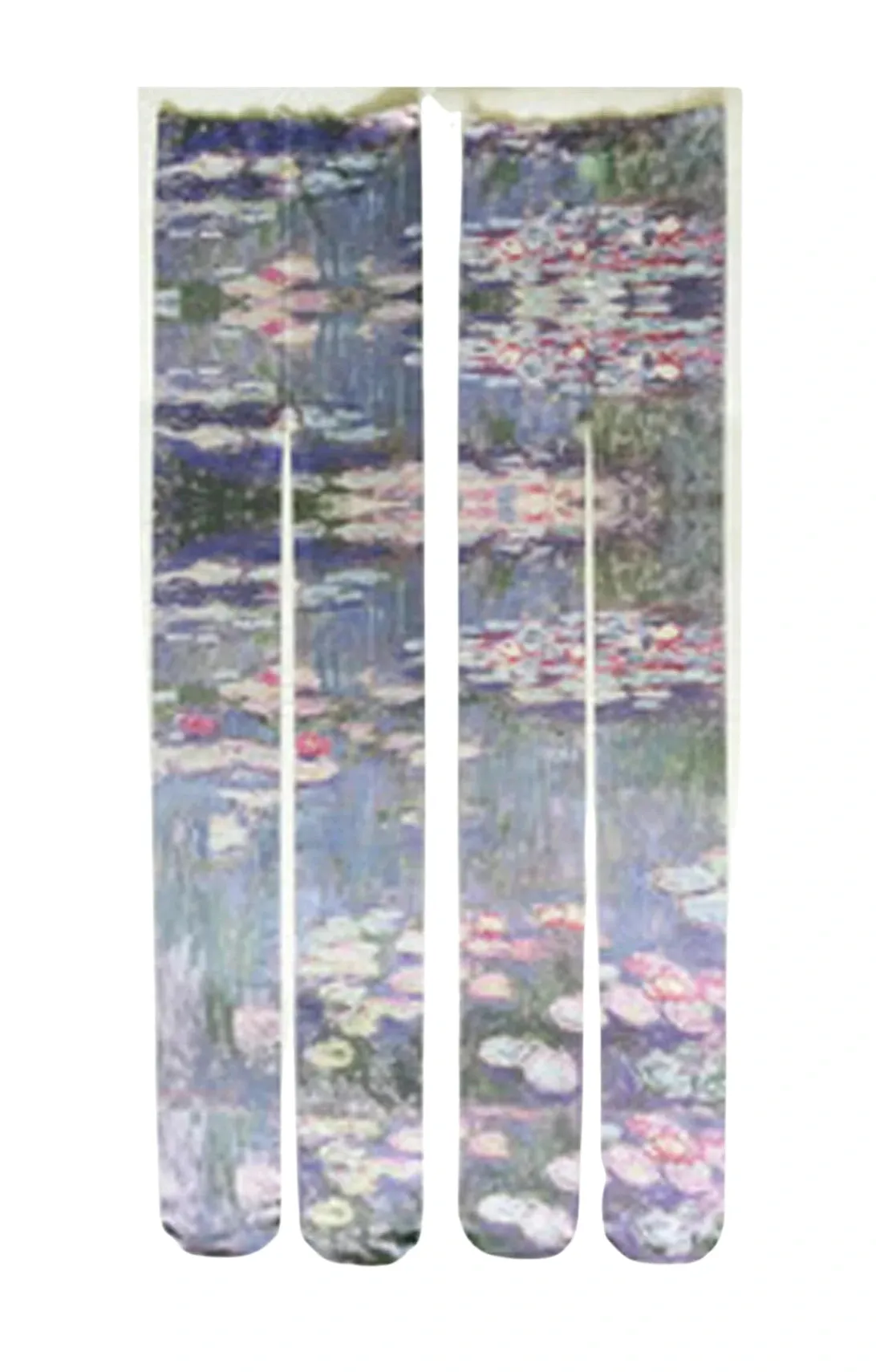 Water Lilies By Claude Monet Printed Art Tights